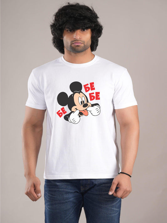 HESHA BE FUNNY MICKEY MENS REGULAR PRINTED TSHIRT