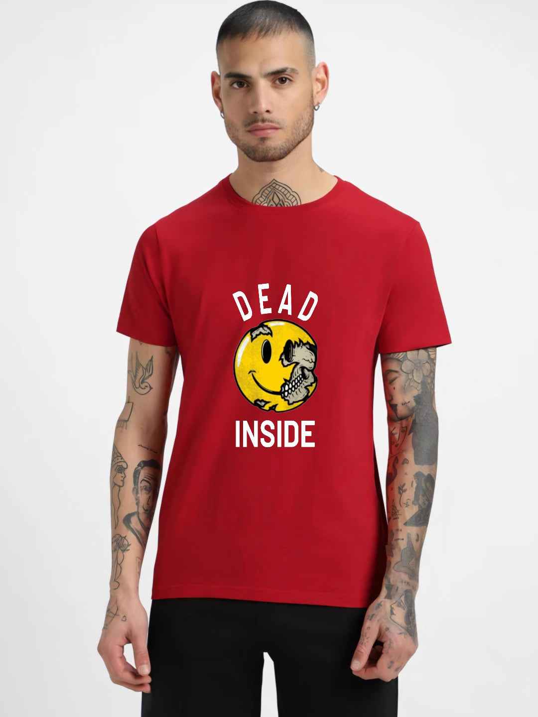 HESHA DEAD INSIDE MENS REGULAR PRINTED TSHIRT