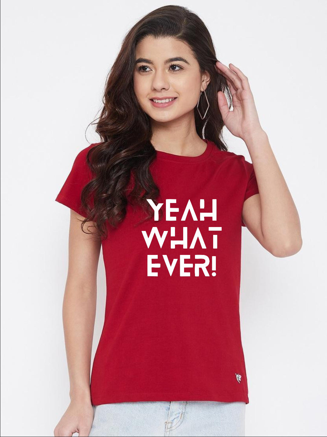 HESHA YEAH WHAT EVER REGULAR PRINTED TSHIRT