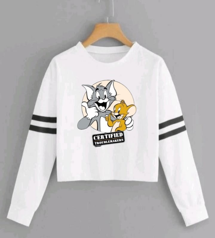 TOM&JERRY LFB STRP REGULAR TSHIRT