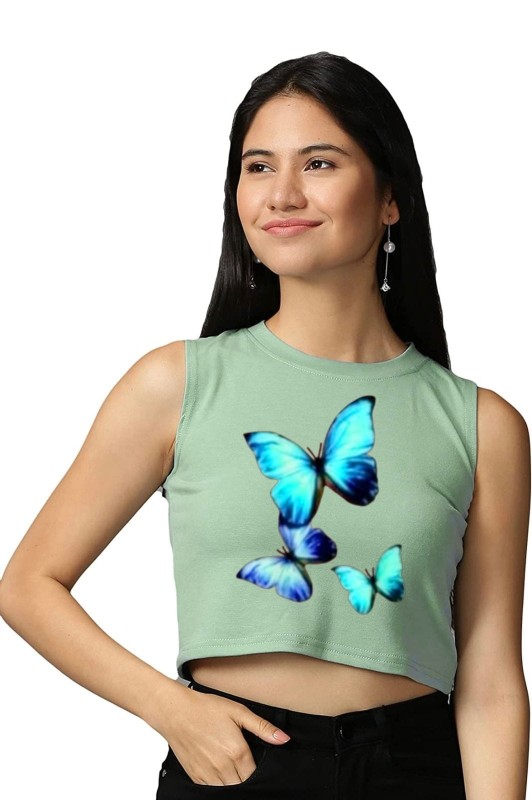 BIG B SLEEVELESS CROP TSHIRT