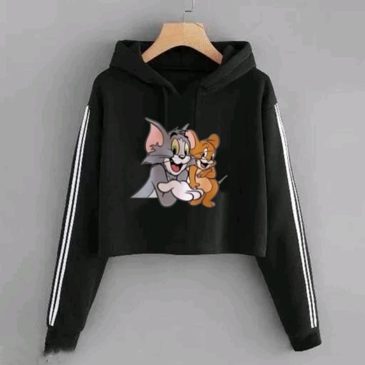 NEW TOM&JERRY CROP HUDDIE