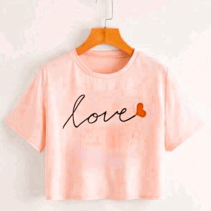 U LOVE U HRT CROP TSHIRT