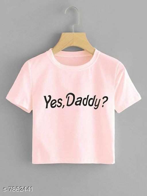 YES DADDY CROP TSHIRT