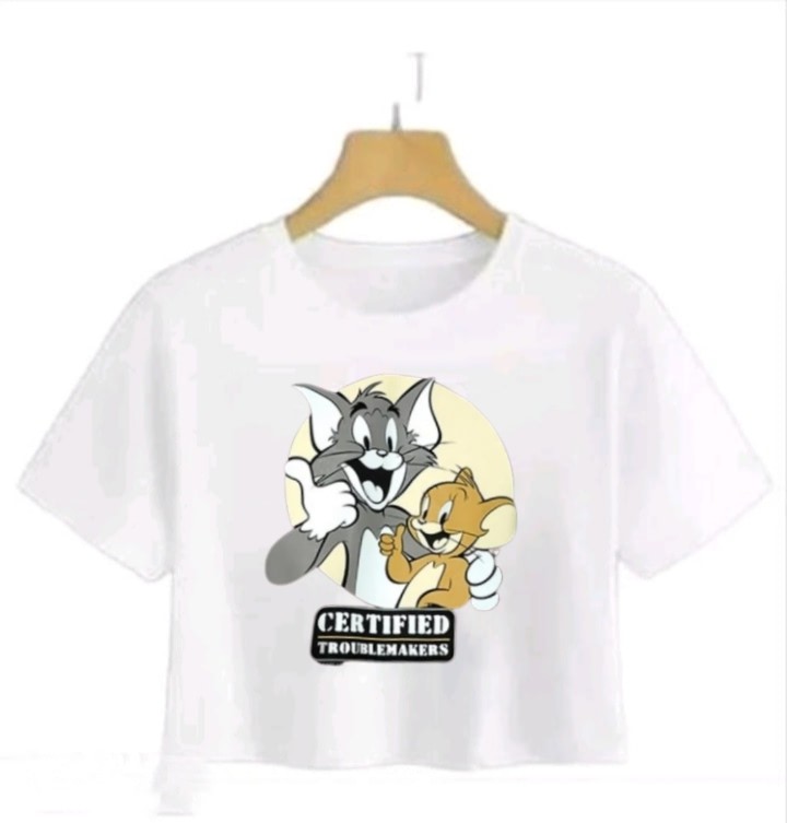 TOM&JERRY CROP TSHIRT