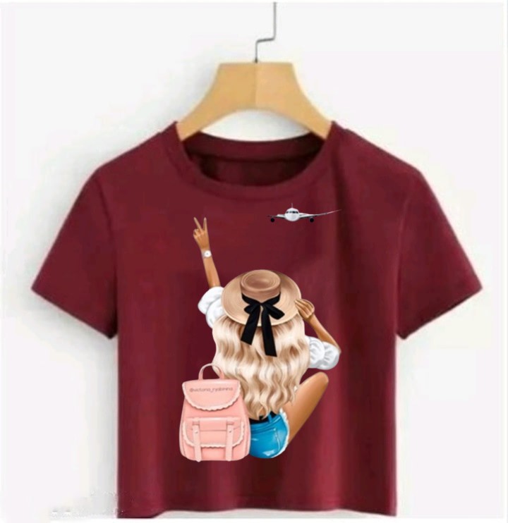 FLIGHT GIRL CROP TSHIRT