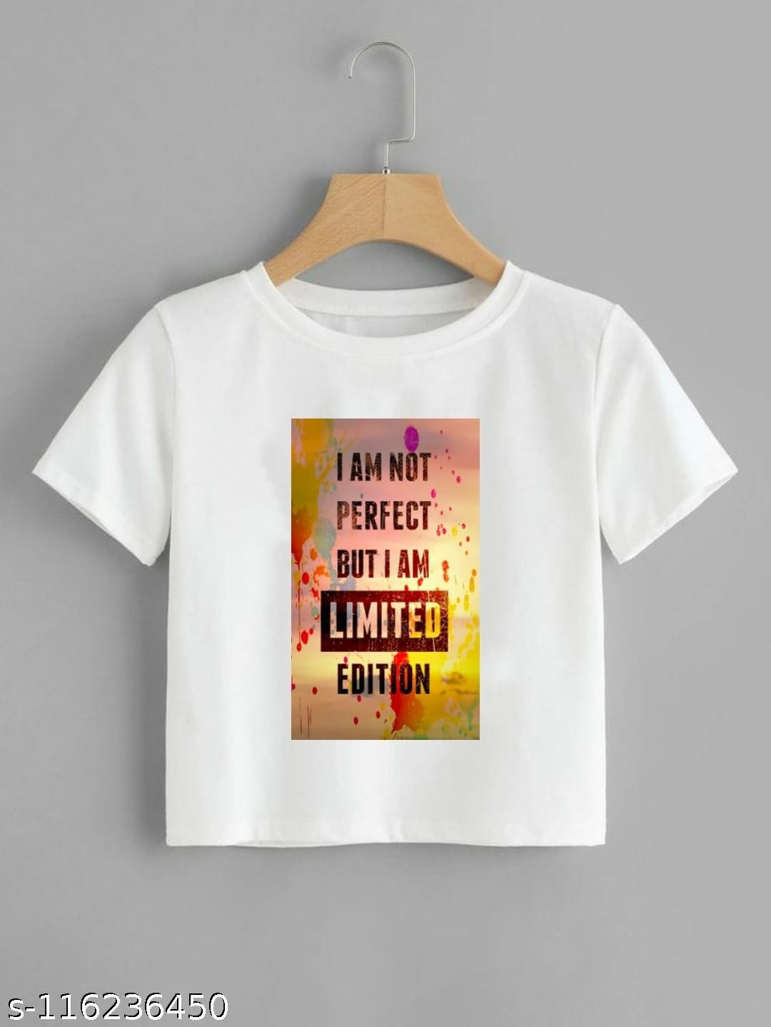 I'M NOT PERFECT CROP TSHIRT