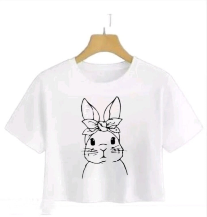 RABBIT CROP TSHIRT