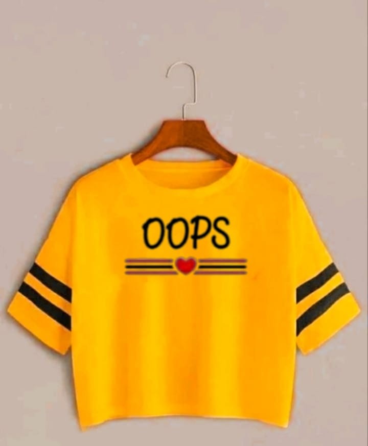 OOPS STRP CROP TSHIRT