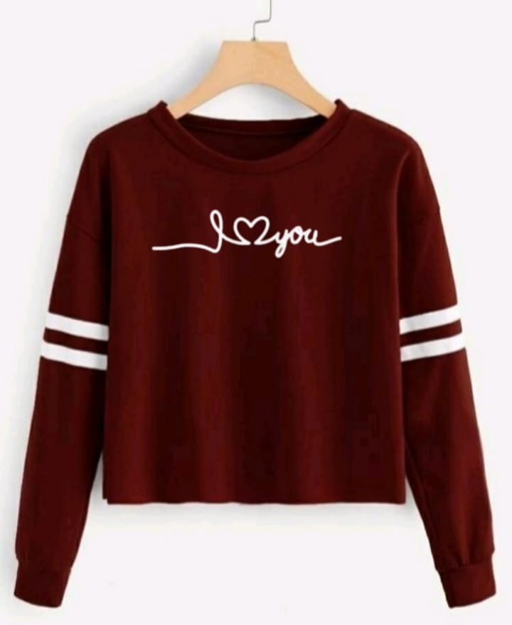 I LOVE U LFB STRP REGULAR TSHIRT