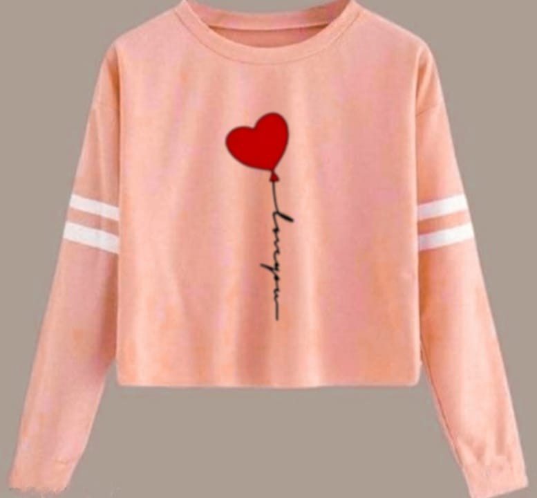 LOVE U HRT LFB STRP REGULAR TSHIRT